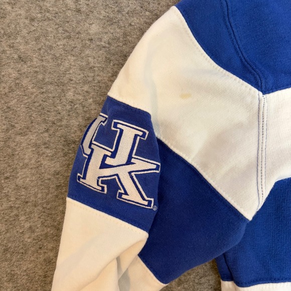 Vintage Y2K Kentucky University Rugby Hoodie Adult XS Spell Out College Sports - Picture 4 of 10